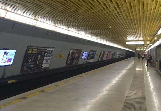 תחנת רכבת ריקה באיטליה